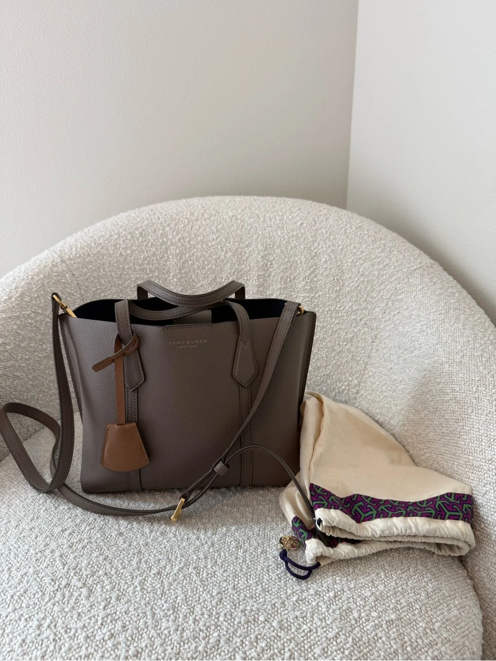 Tory Burch Small Perry Triple-Compartment Tote